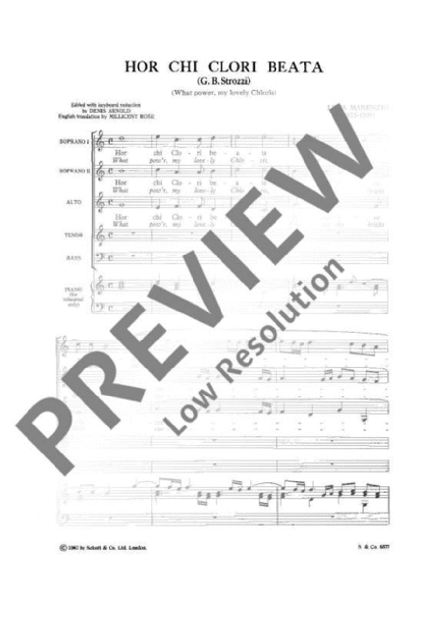 Hor chi clori beata SSATB scores gallery preview page 4