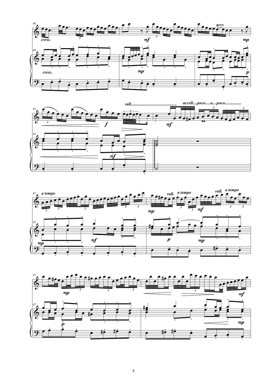 Vivaldi - Sonata in C major RV 82 for Guitar and Cembalo or Piano Classical Guitar scores gallery preview page 5
