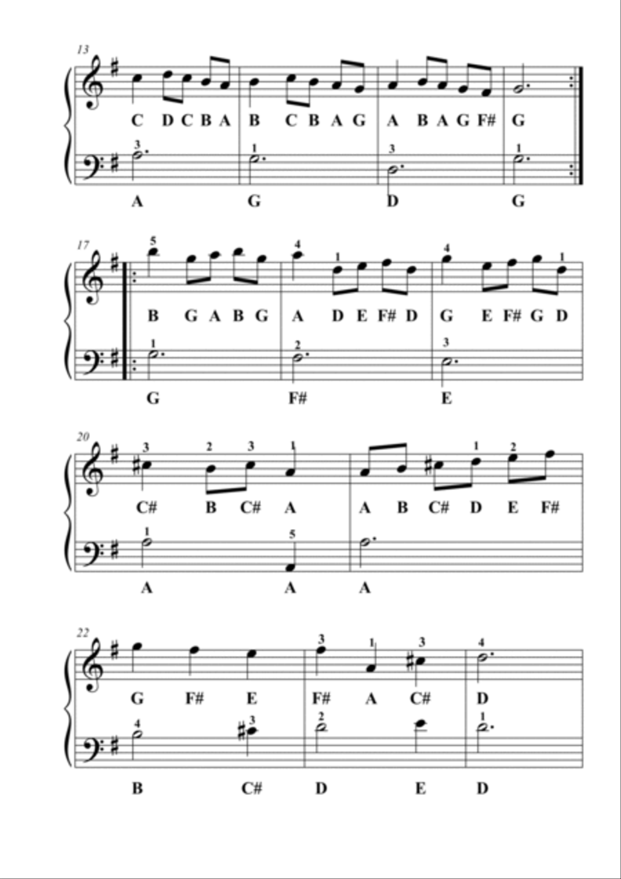 Minuet in G major from 