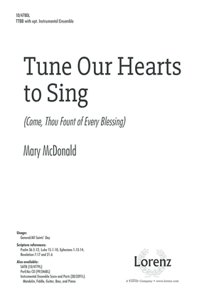 Book cover for Tune Our Hearts to Sing