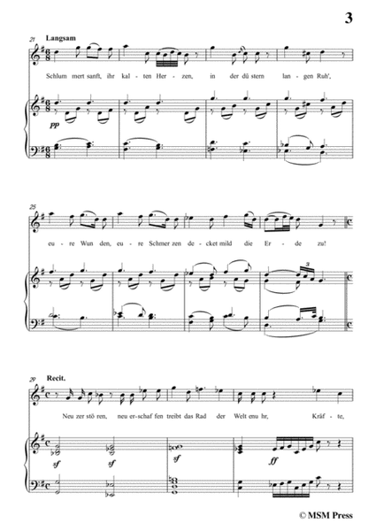 Schubert-Auf einem Kirchhof,in C Major,for Voice&Piano image number null