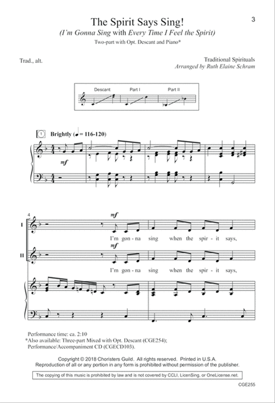 The Spirit Says Sing! image number null
