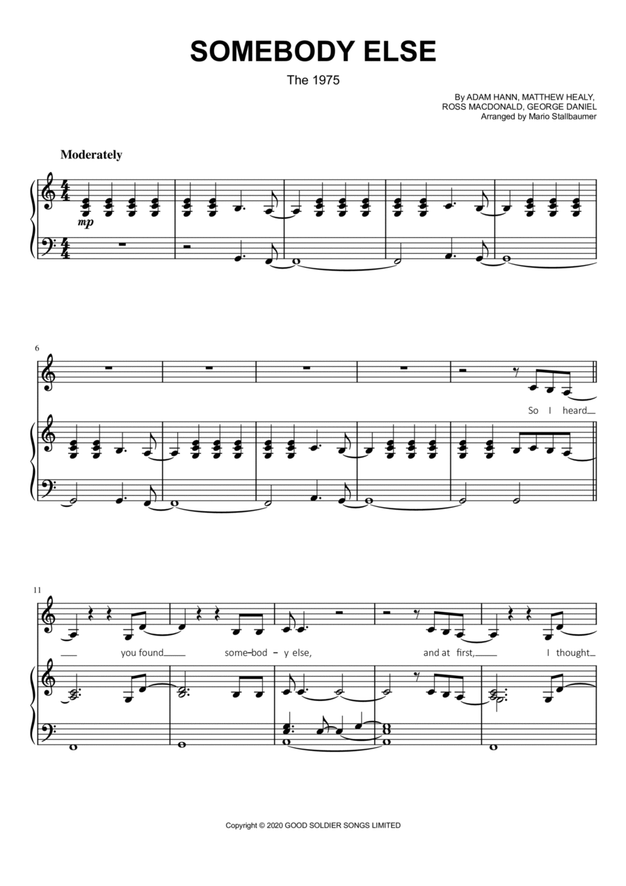 Somebody Else Voice scores gallery preview page 1