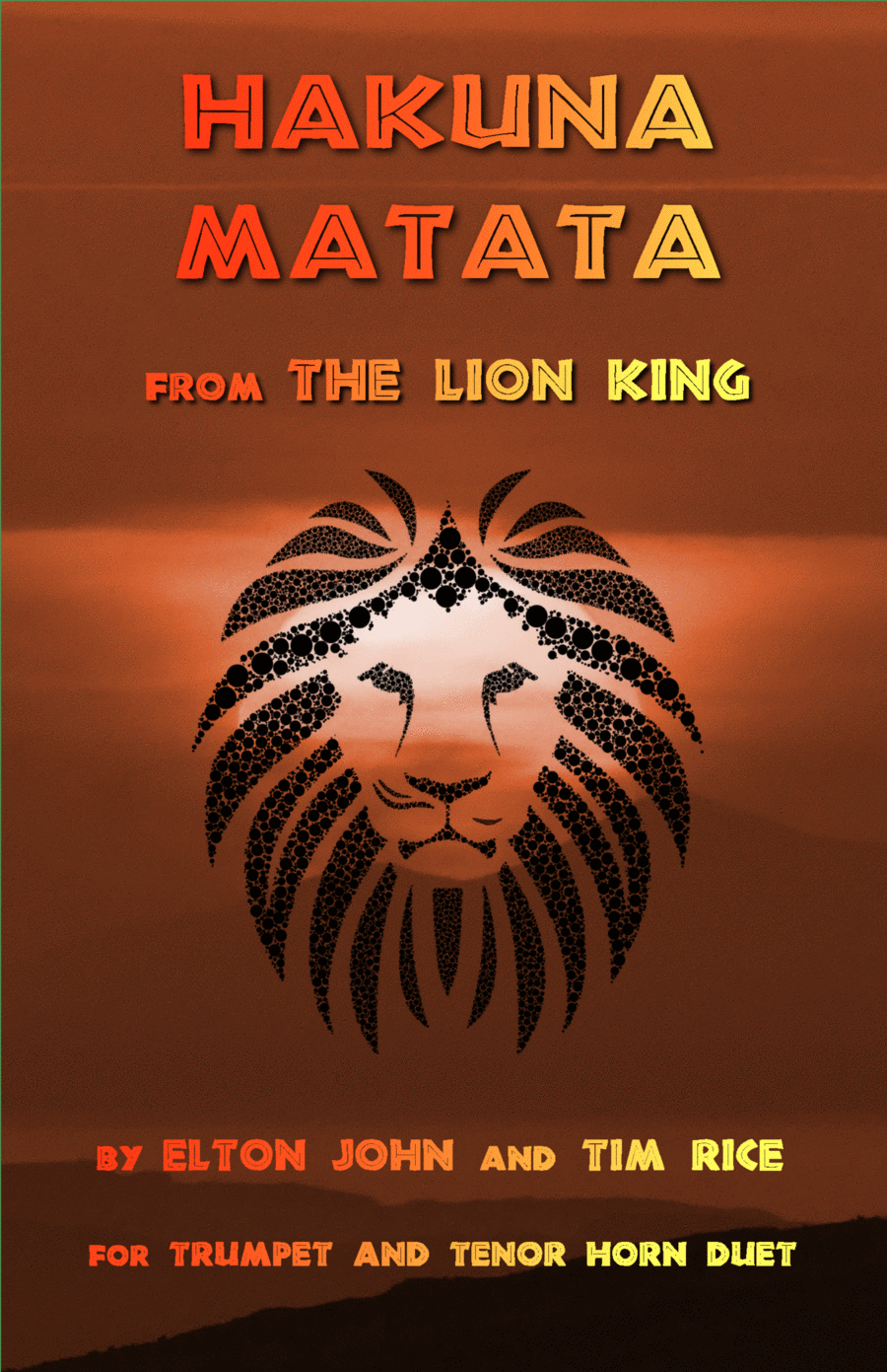 Hakuna Matata Brass Duet scores gallery preview page 1