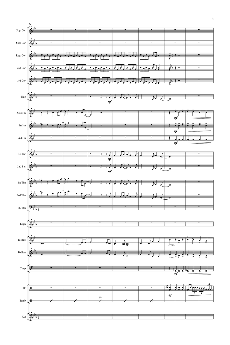 Daydream Believer Brass Band scores gallery preview page 4