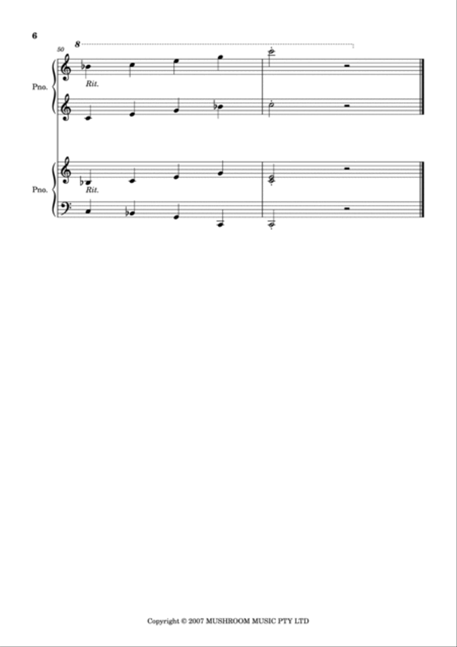 Wake Me Up Before You Yo-yo 1 Piano, 4-Hands scores gallery preview page 6