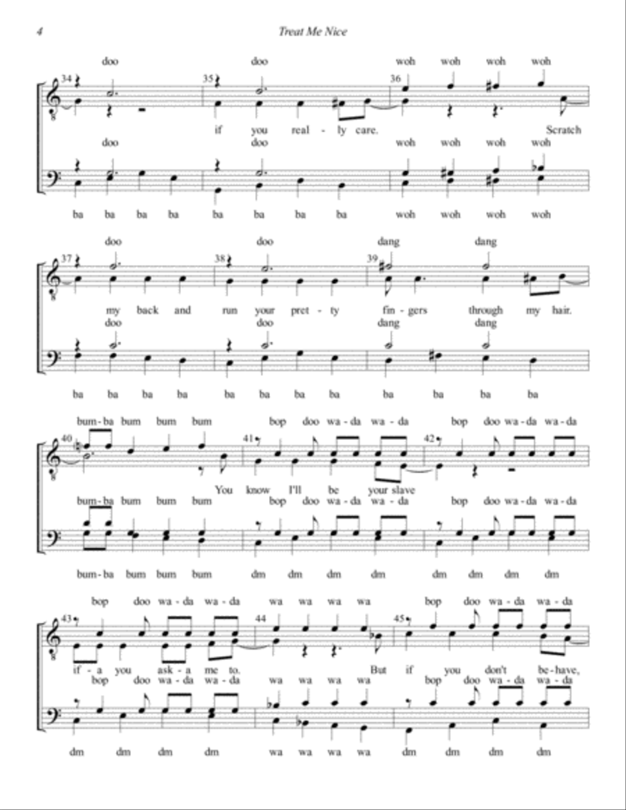 Treat Me Nice TTBB scores gallery preview page 4