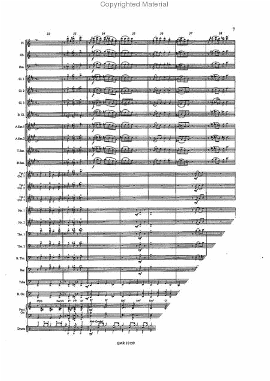 Jeepers Creepers Concert Band scores gallery preview page 7