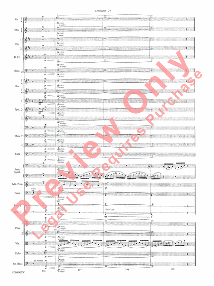 The Lord of the Rings: The Two Towers, Symphonic Suite from Full Orchestra scores gallery preview page 36