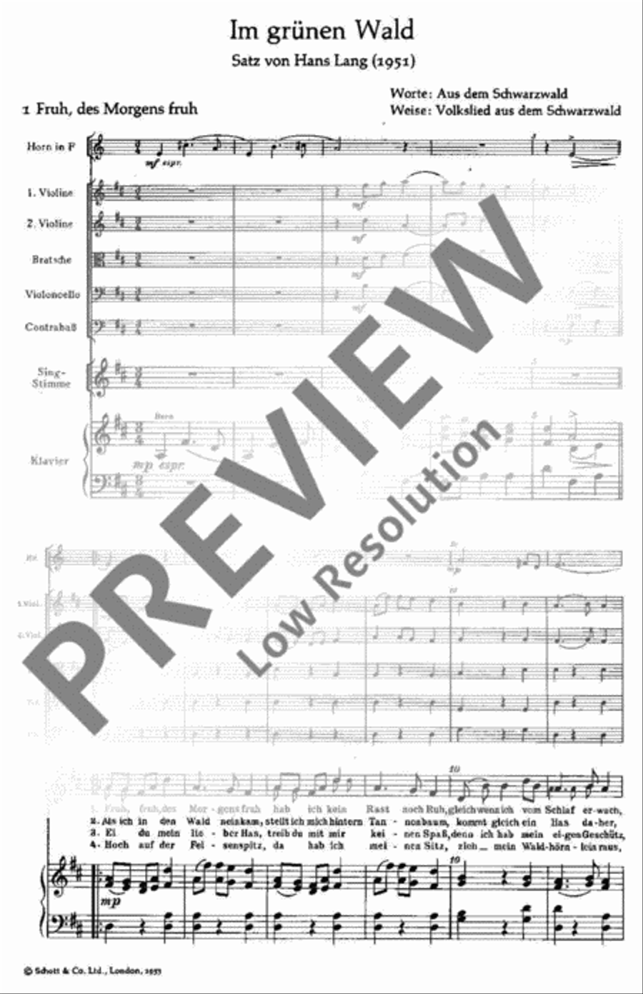 Im grünen Wald Children's Choir scores gallery preview page 5