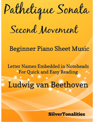 Book cover for Pathetique Sonata Beginner Piano Sheet Music