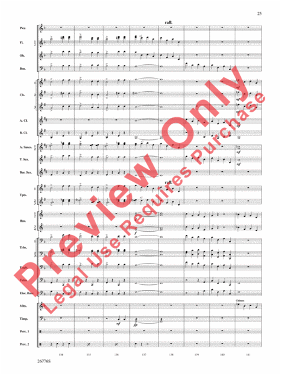 The Music of Disneyland Concert Band scores gallery preview page 26