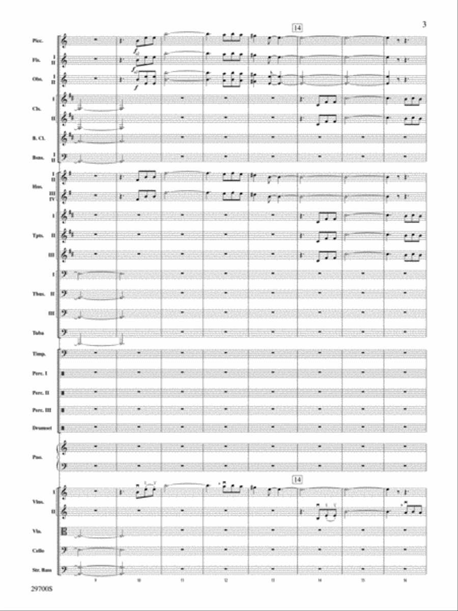 La Suerte de los Tontos (Fortune of Fools) Full Orchestra scores gallery preview page 3