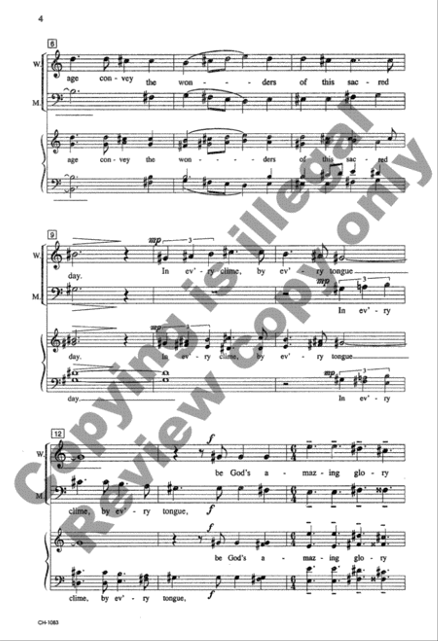 Spirit of God 4-Part scores gallery preview page 4