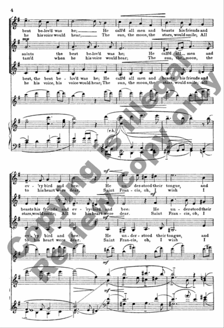 St. Francis St. Francis SSA scores gallery preview page 4