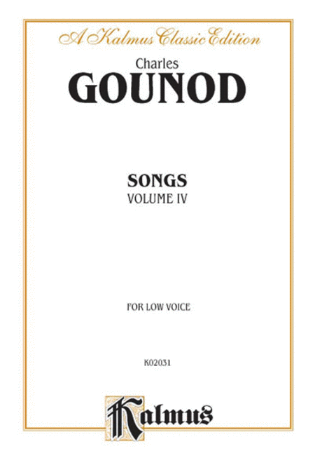 Gounod Songs, Volume 5 - Low Voice (French Language Edition) 