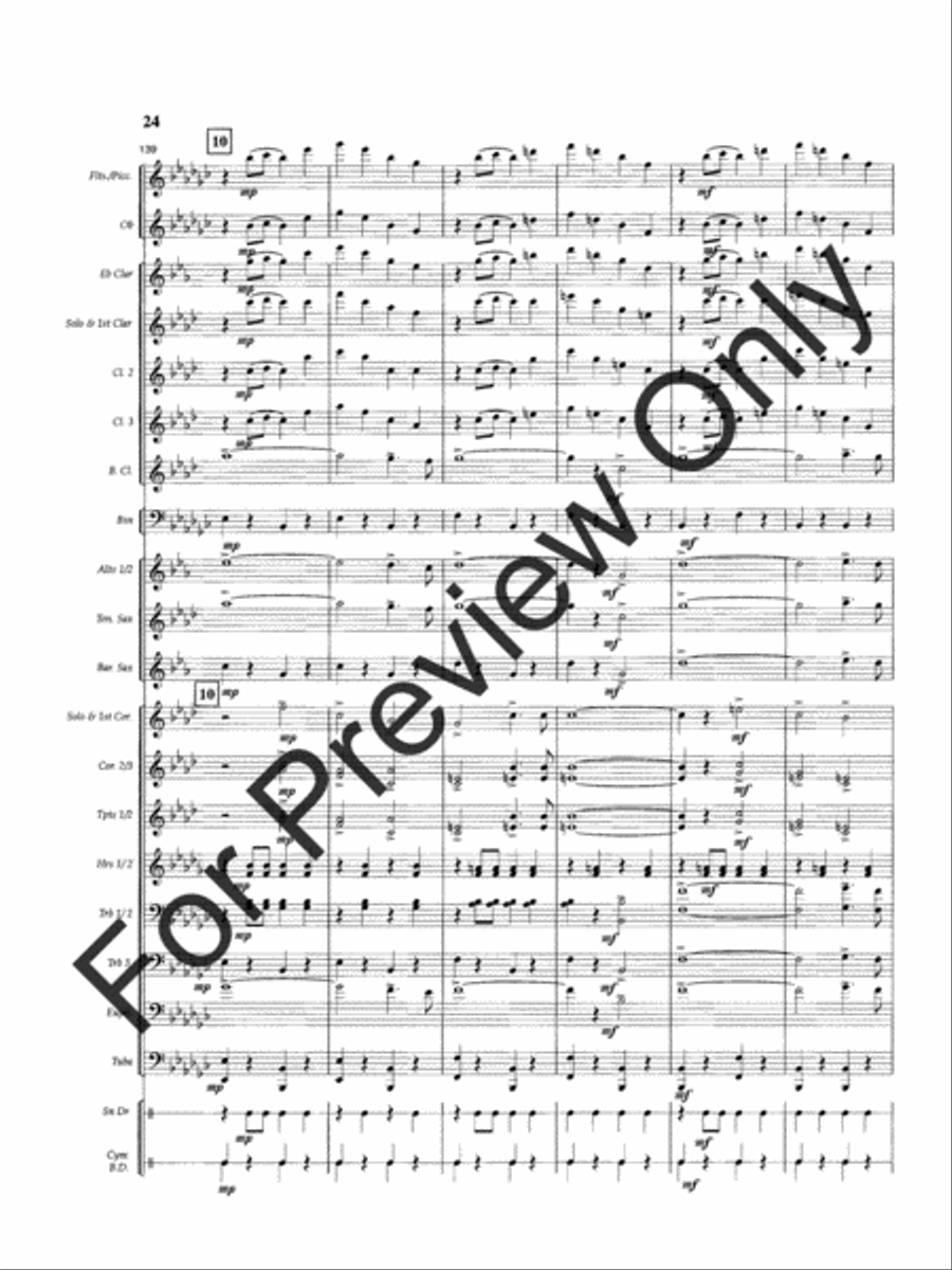Slavic Farewell Slavic Farewell Concert Band scores gallery preview page 27