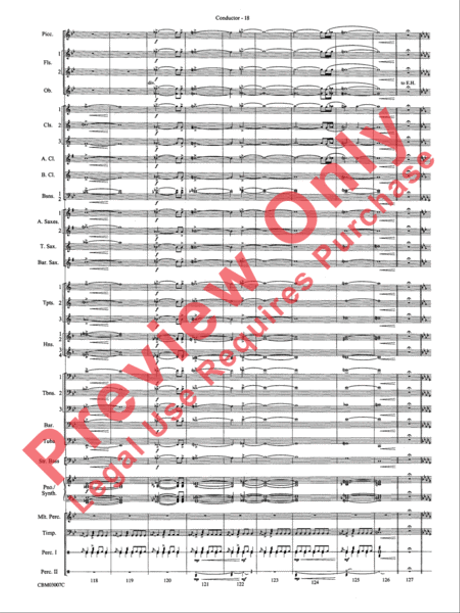 The Lord of the Rings: The Two Towers, Symphonic Suite from Concert Band scores gallery preview page 21