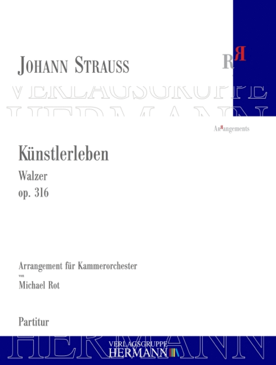 Künstlerleben op. 316 Künstlerleben op. 316 Chamber Orchestra scores gallery preview page 1