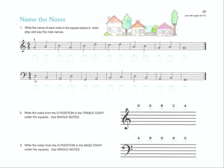 Alfred's Basic Piano Prep Course Notespeller, Book C Piano Method scores gallery preview page 4