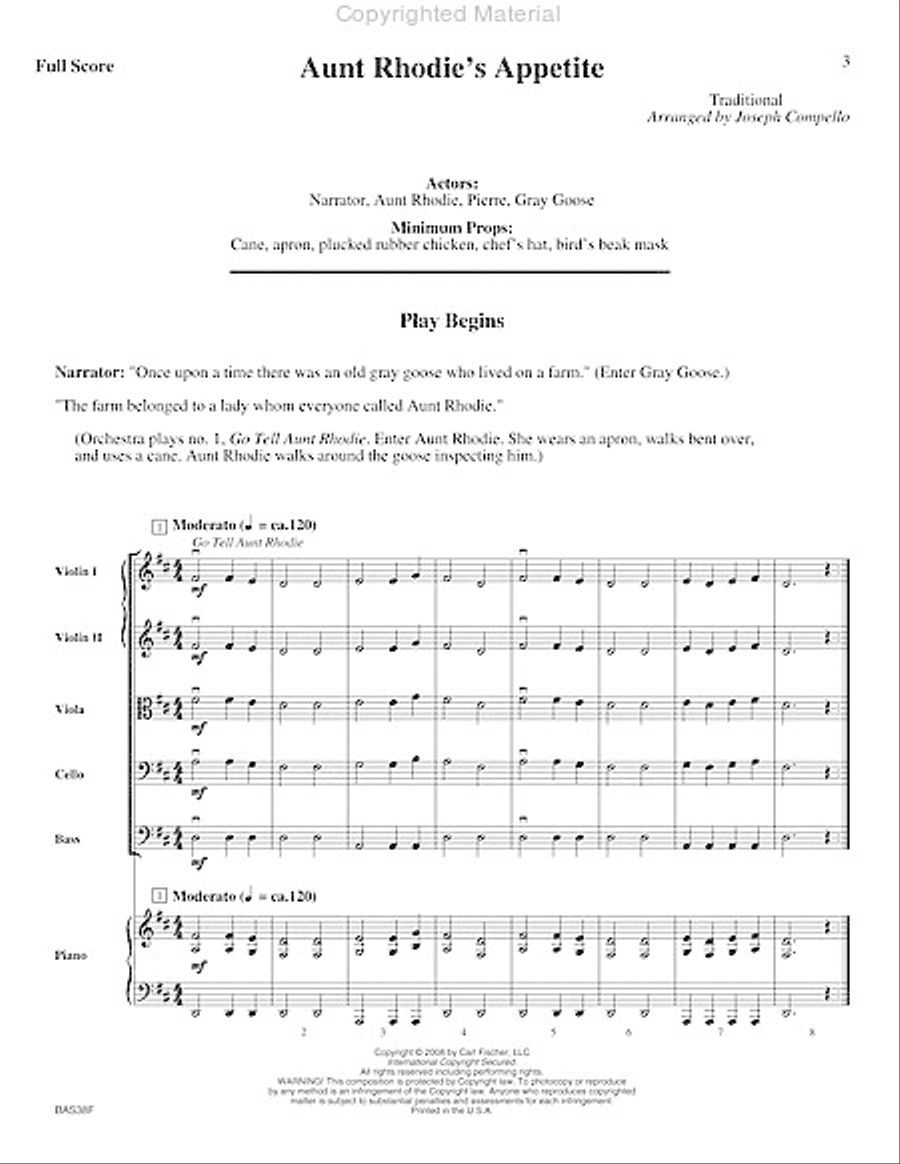 Aunt Rhodie's Appetite String Orchestra scores gallery preview page 4