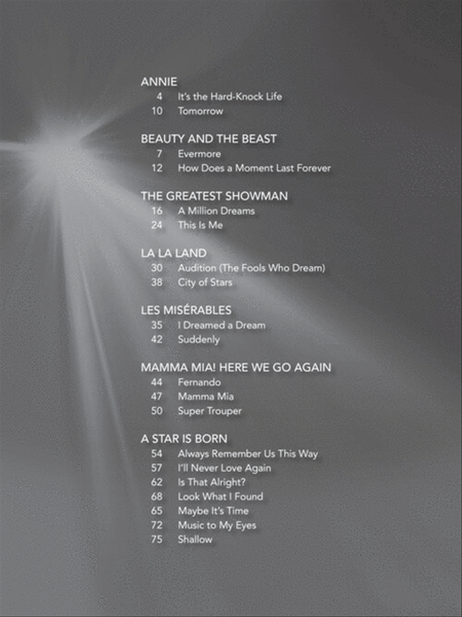 Songs from A Star Is Born, The Greatest Showman, La La Land, and More Movie Musicals Easy Guitar scores gallery preview page 2