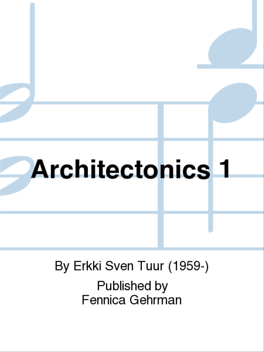 Architectonics I Set of Parts scores gallery preview page 1