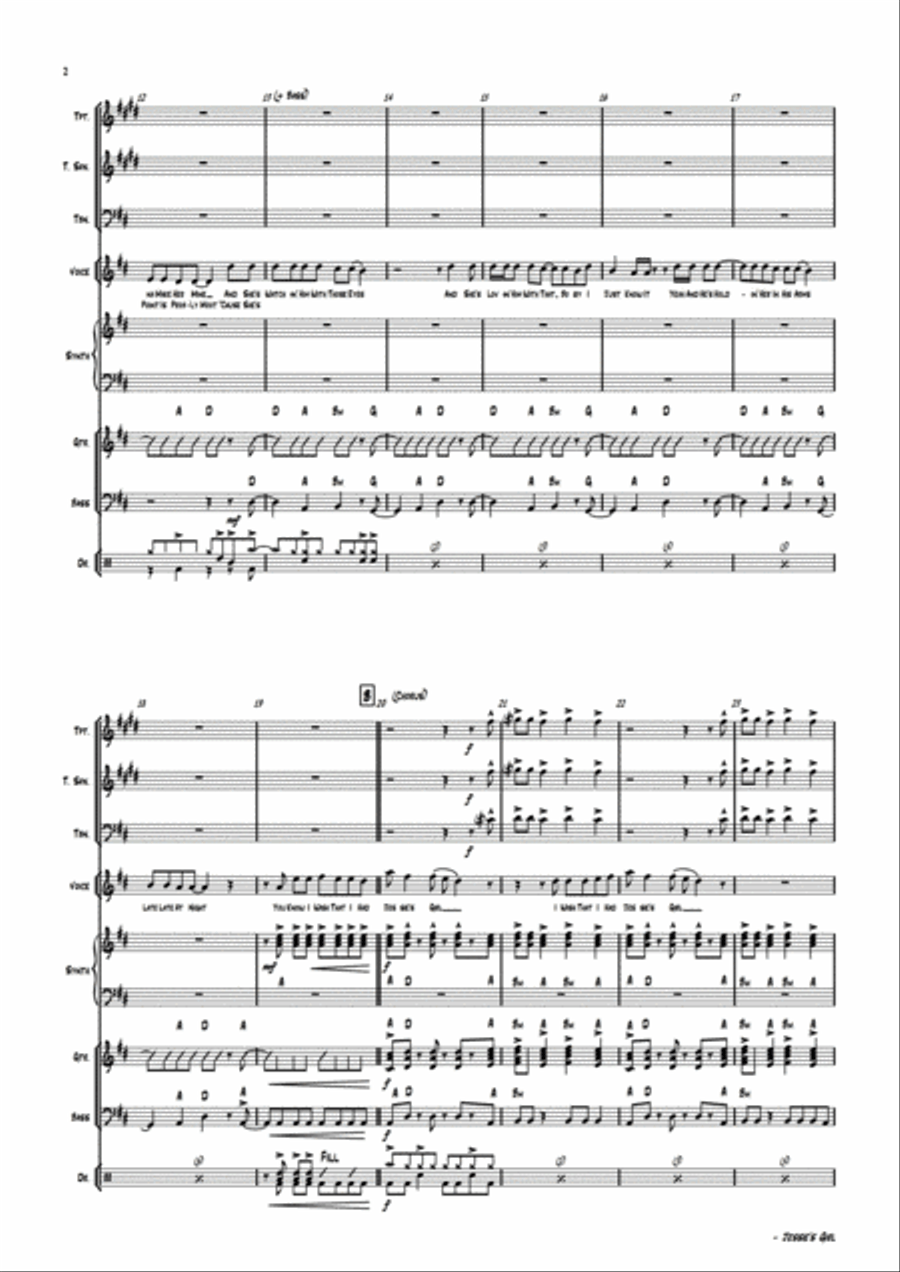 Jessie's Girl Jazz Ensemble scores gallery preview page 5