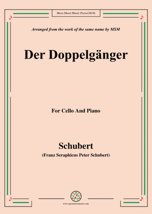 Book cover for Schubert-Doppelgänger,for Cello and Piano