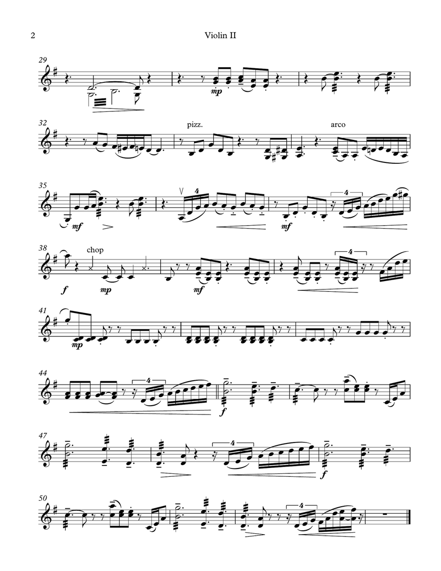 Love On The Brain String Quartet scores gallery preview page 4