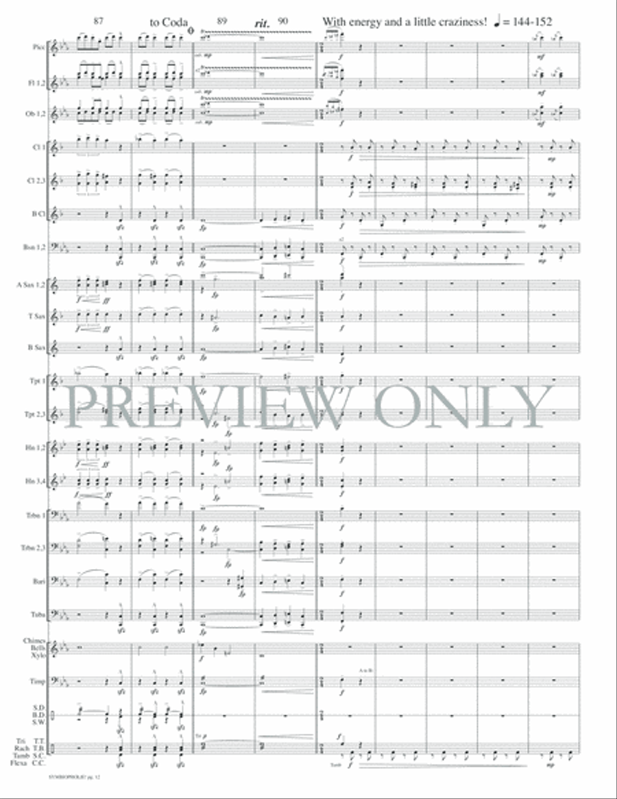 Symbiopholie! Concert Band scores gallery preview page 15