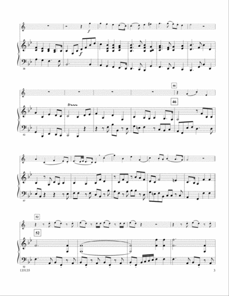 Hallelujah Chorus Trumpet Solo scores gallery preview page 3