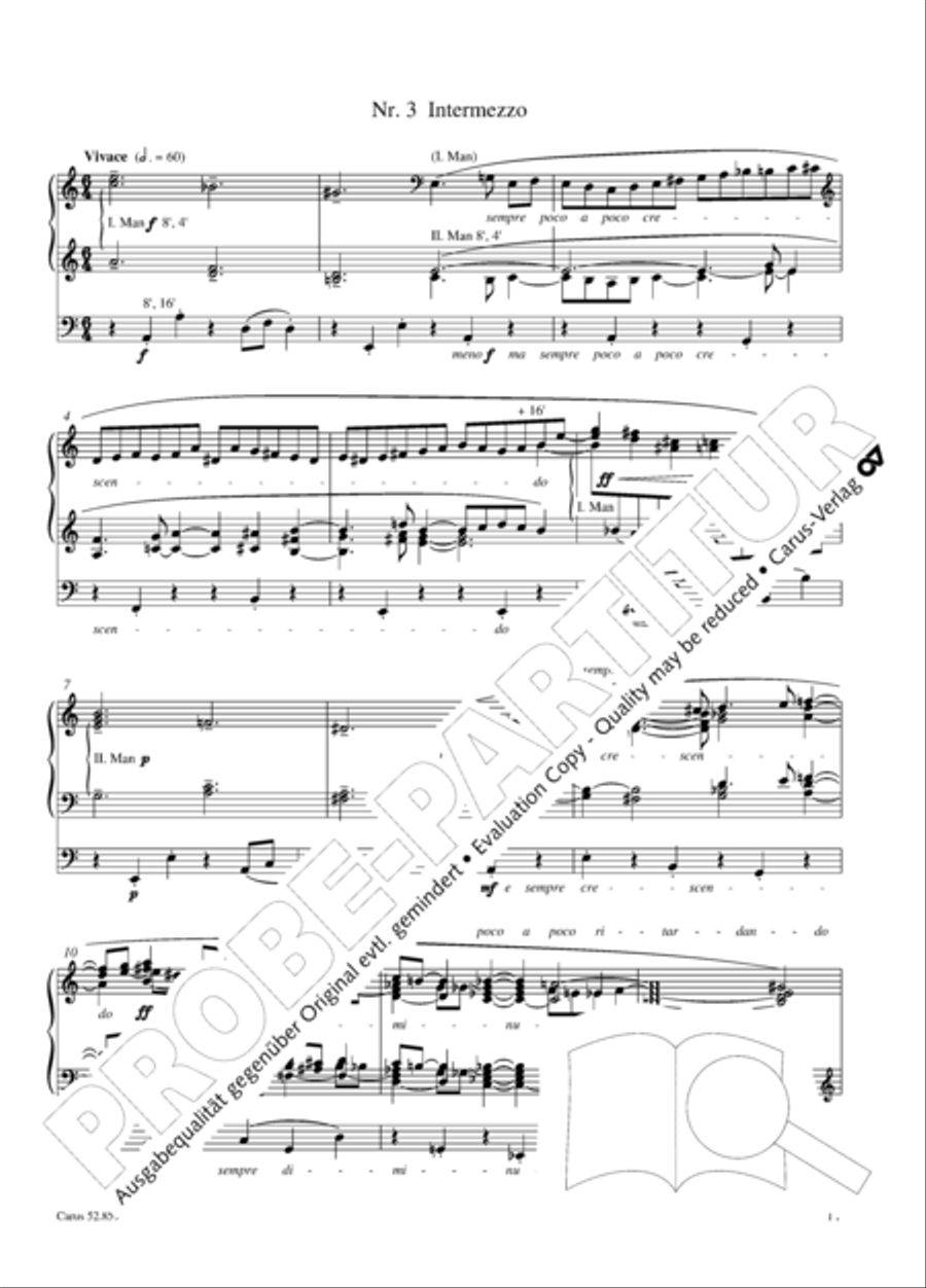 12 Stucke, Op. 59 Heft 1 Organ Solo scores gallery preview page 12