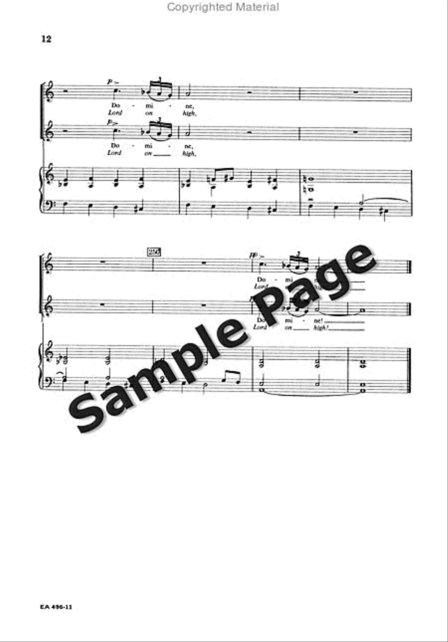 O Remember Lord 4-Part scores gallery preview page 13