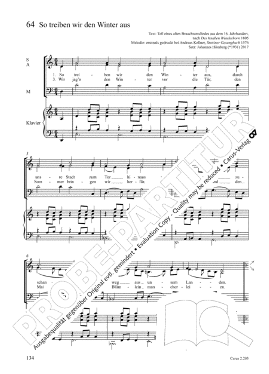 Loreley. Folk songs for choir (Loreley. Volkslieder fur Chor) Choir scores gallery preview page 137