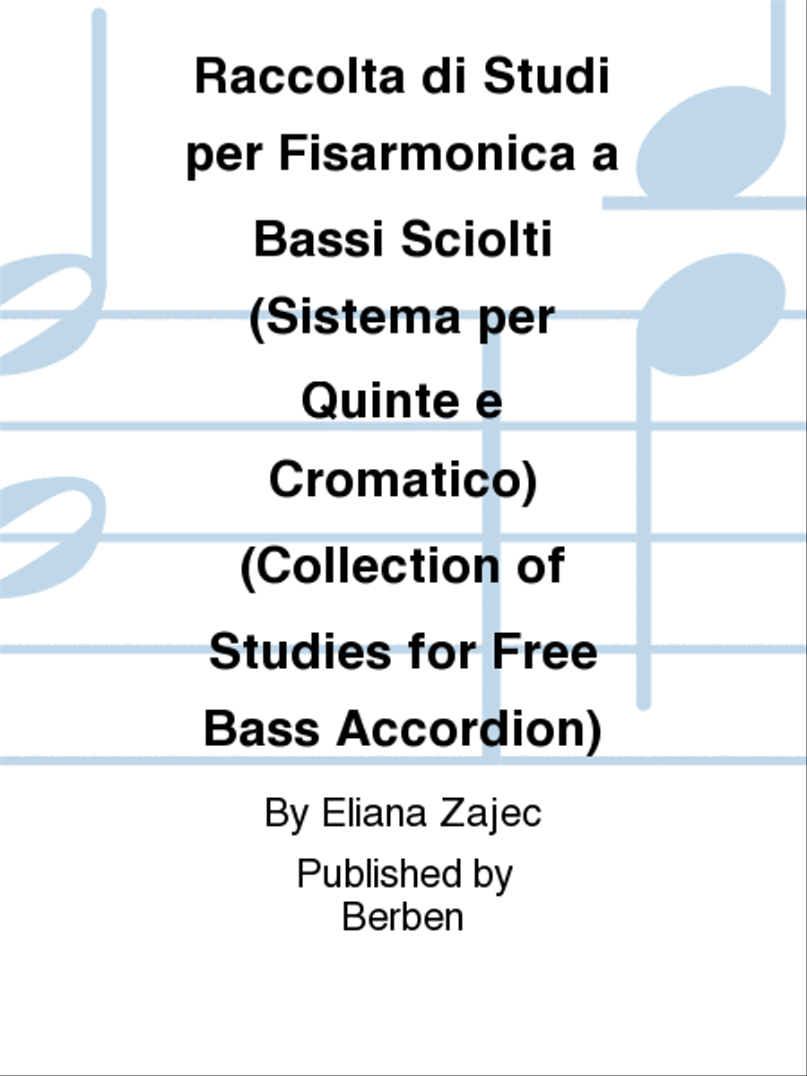 Raccolta di Studi per Fisarmonica a Bassi Sciolti (Sistema per Quinte e Cromatico) Chamber Music scores gallery preview page 1