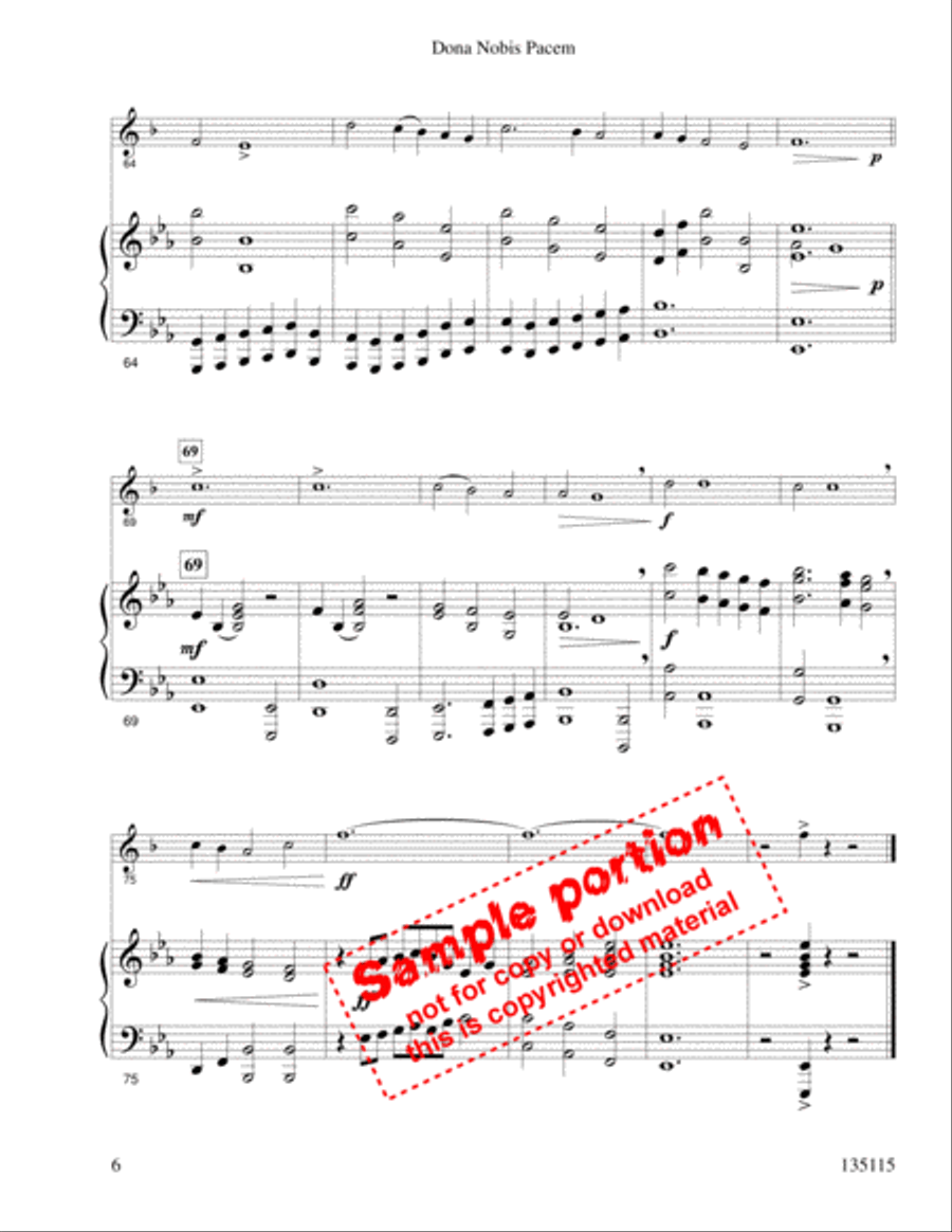 Dona Nobis Pacem Cornet scores gallery preview page 7