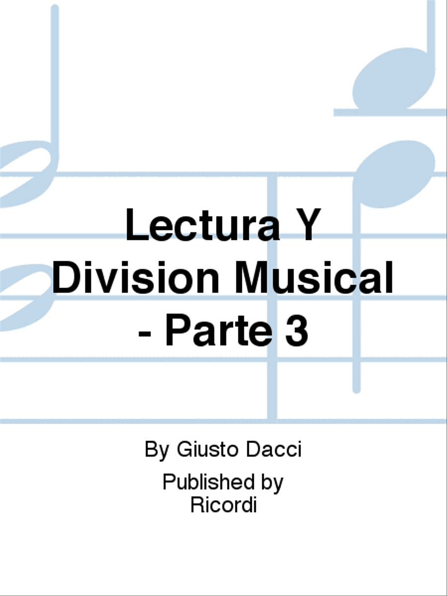 Lectura Y Division Musical - Parte 3 School and Community scores gallery preview page 1