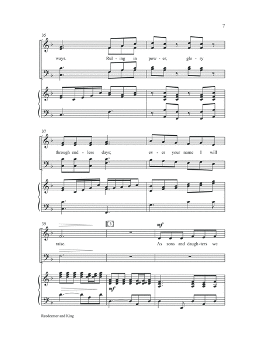 Redeemer and King Choir scores gallery preview page 6