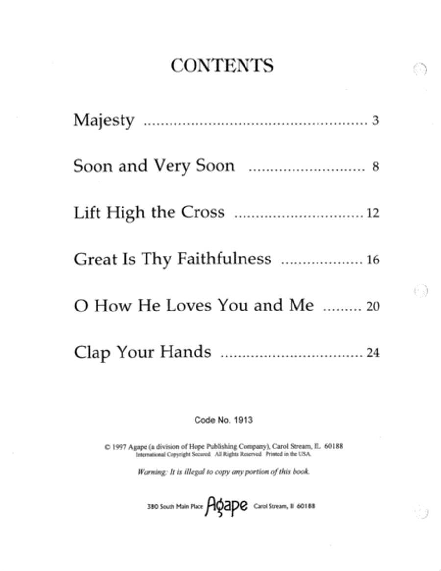 Today's Songs and Hymns for Bells 3-Octaves scores gallery preview page 2