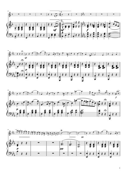 "Frühlingsstimmen" (Bdur) piano & violin