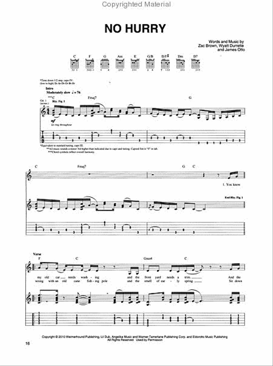 Zac Brown Band – You Get What You Give Electric Guitar scores gallery preview page 3
