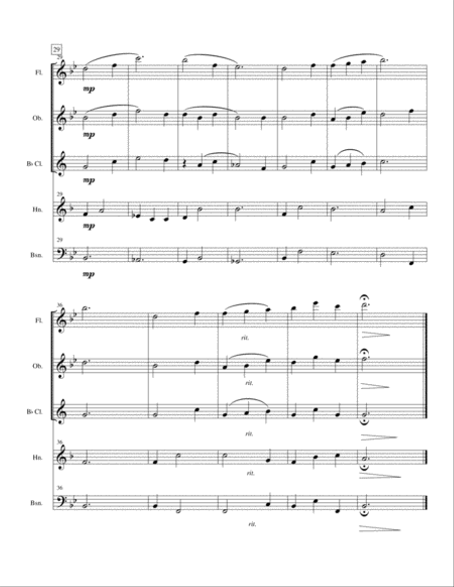 Edelweiss Woodwind Quintet scores gallery preview page 4