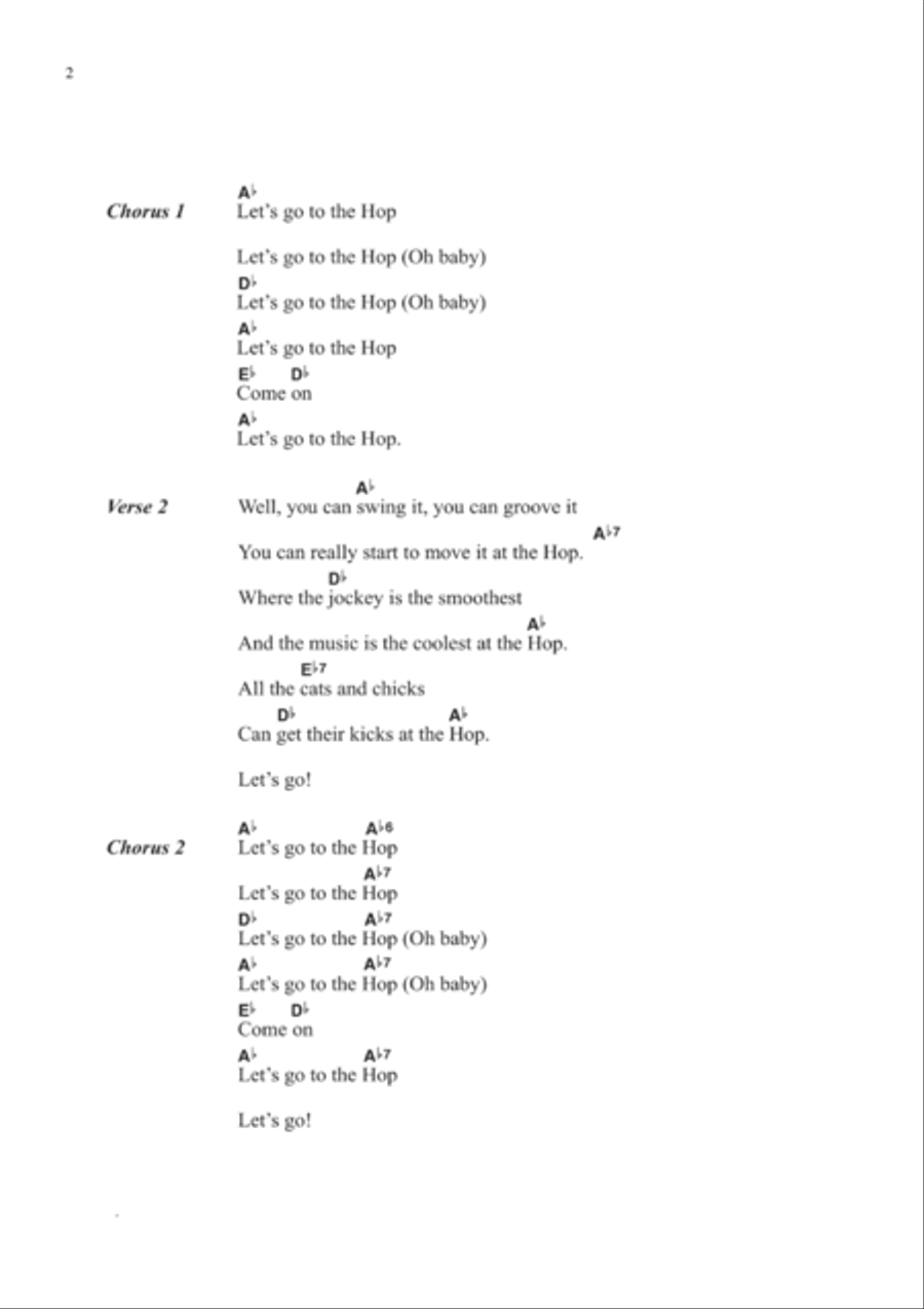 At The Hop Guitar scores gallery preview page 2