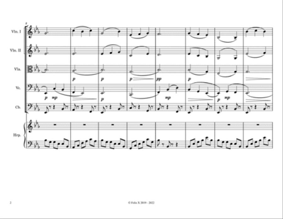 Moonlight Like Water Serenade (2nd Edition) Small Ensemble scores gallery preview page 3