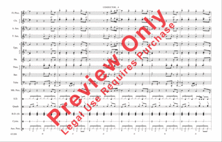 Treasure Treasure Marching Band scores gallery preview page 5