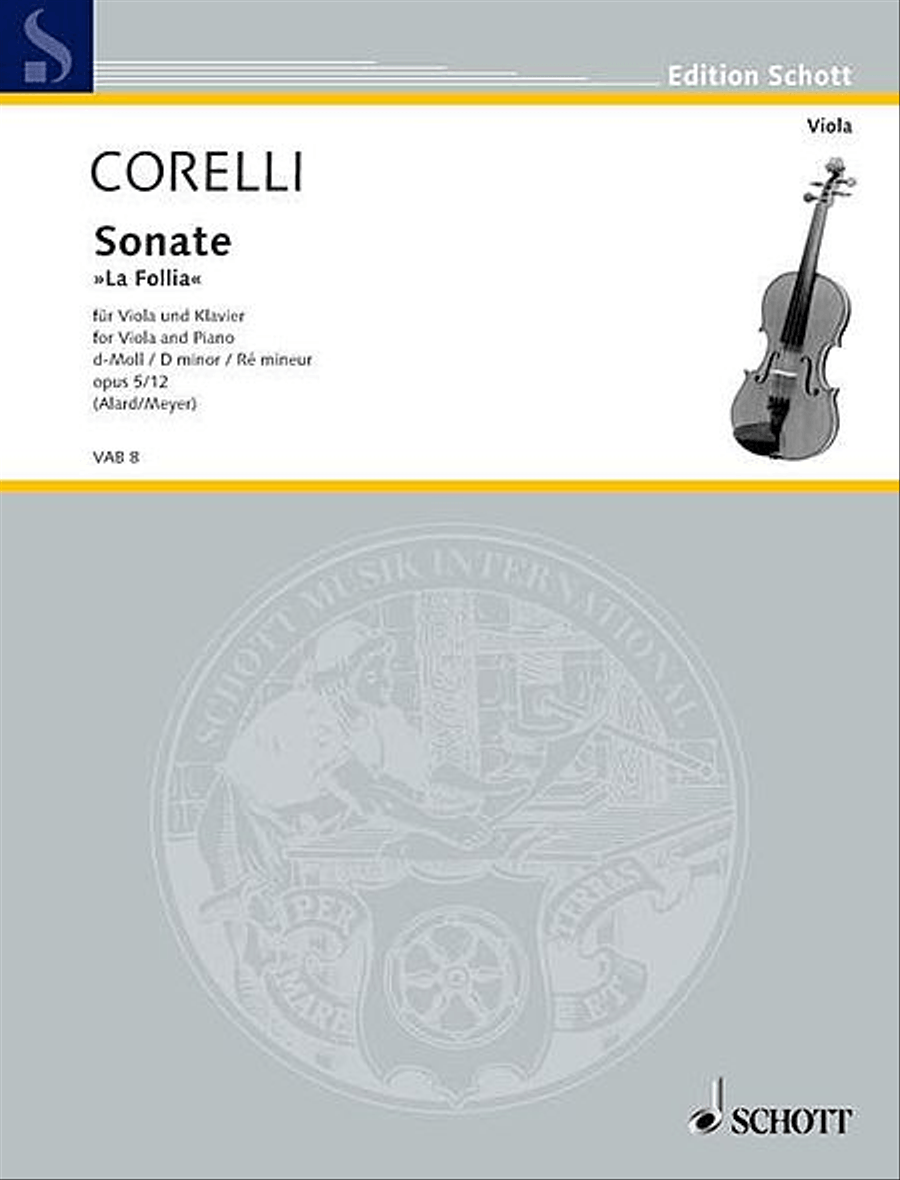 Sonata in D minor, Op. 5/12 Piano Accompaniment scores gallery preview page 1