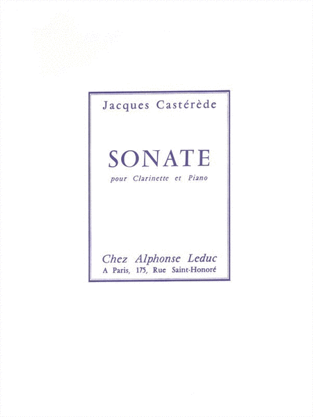 Sonate (clarinet & Piano)