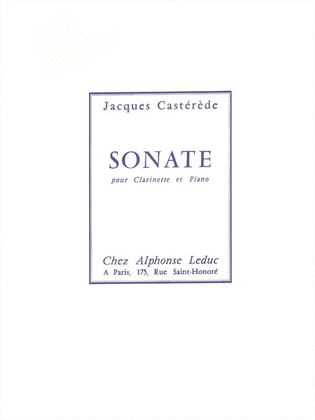 Sonate (clarinet & Piano)