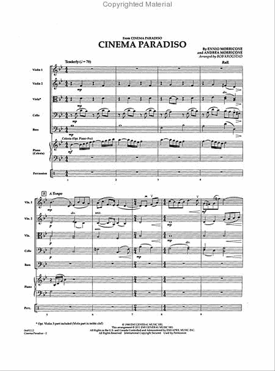 Cinema Paradiso String Orchestra scores gallery preview page 2